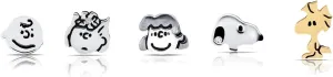 Peanuts By Crislu Snoopy & Friends Stud Earrings, set of 5