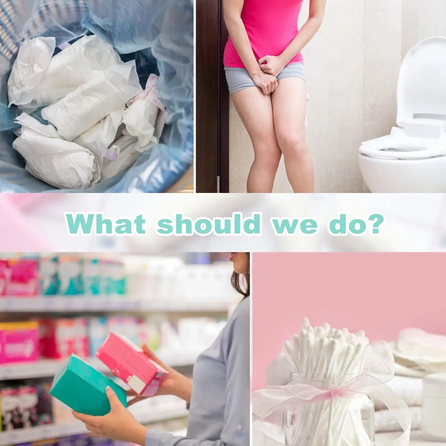 Personal Disposal Bags,200 Pack Disposable Bags for Feminine Products,Self-Sealing Strip for Odour Sealing, Leak-Proof and Sturdy, with a Nice Hangable Storage Bag,Green,Hide Tampons