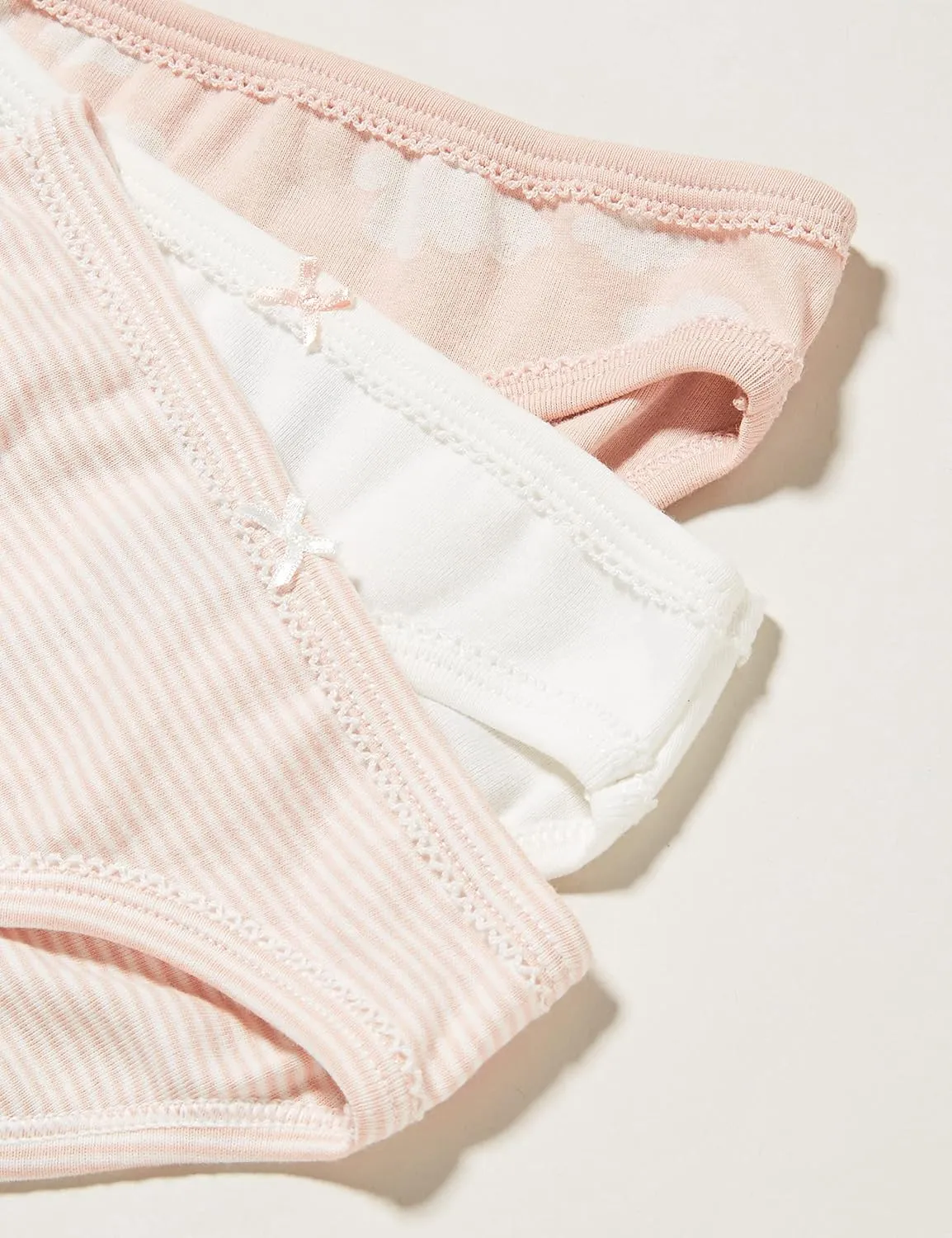 Petit Bateau GIRLS' CLOUD PATTERNED COTTON BRIEFS - 3-PACK SIZES 2-12 YEARS