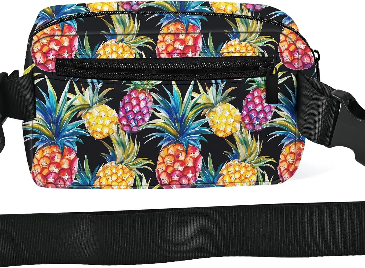 Pineapple Fanny Pack for Women Casual Belt Bag Waterproof Purse Lightweight Waist Bags with Adjustable Straps Wallet Travel Presents Workout