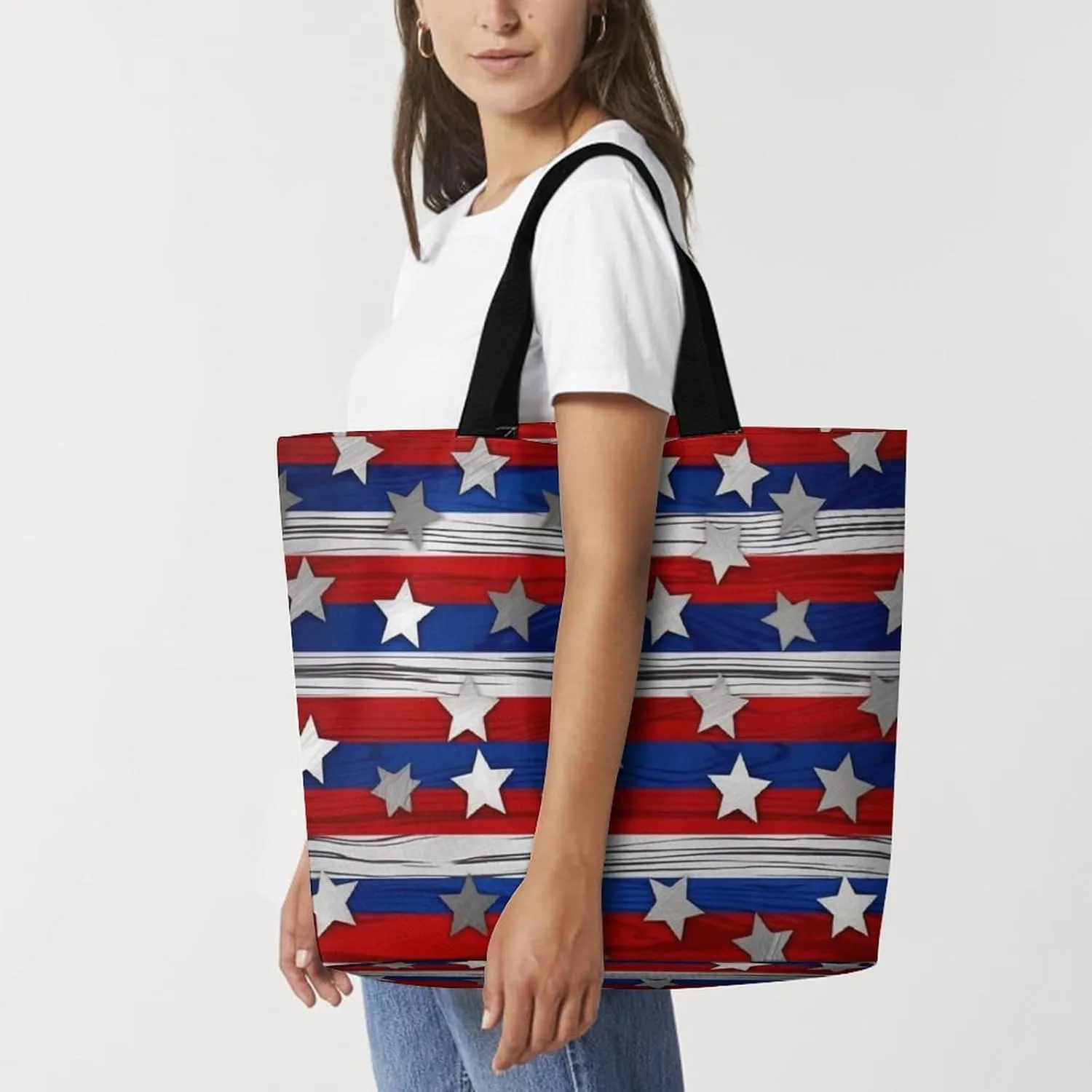 Playful Doodles Tote Bags, Reusable Grocery Bags, Large Shopping Bag, Beach Bag for Women