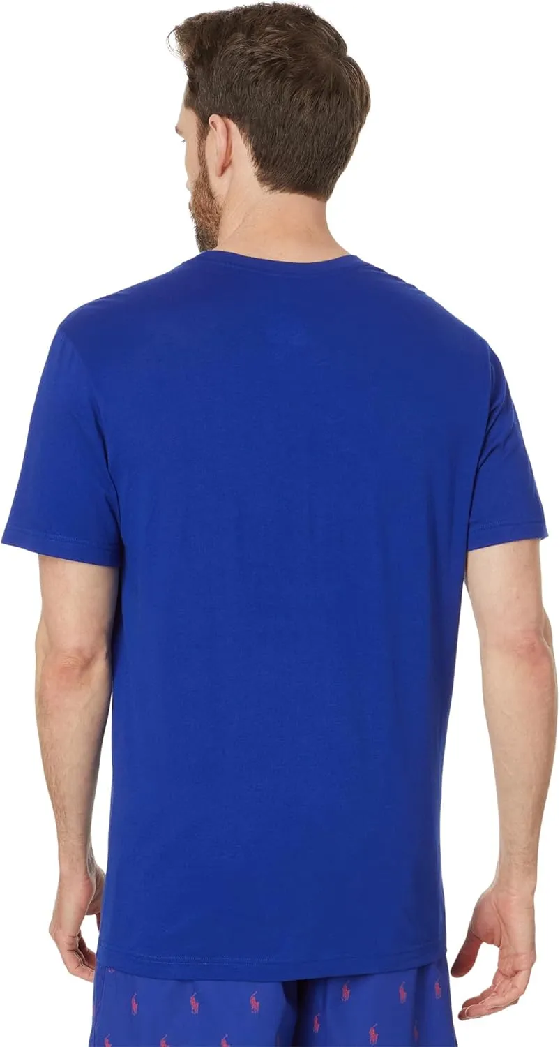 POLO RALPH LAUREN Men's Classic Fit Cotton Woven Boxer & Short Sleeve Crew Set