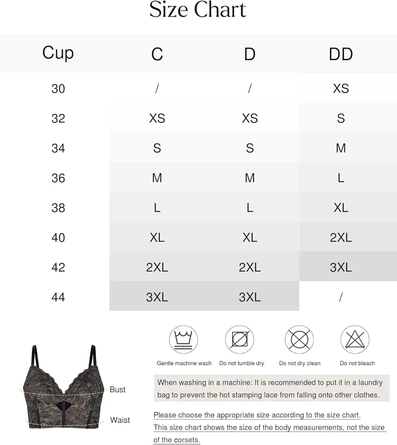 Popilush Bustier Corset Crop Tops for Women V Neck Lace Bralette with Underwired Racerback Adjustable Straps