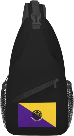 Possible Flag Of The Sif Oidak District Crossbody Bags For Women Men Chest Backpack Gym Shoulder Bag Travel Outdoor Sports Casual Crossbody Bags