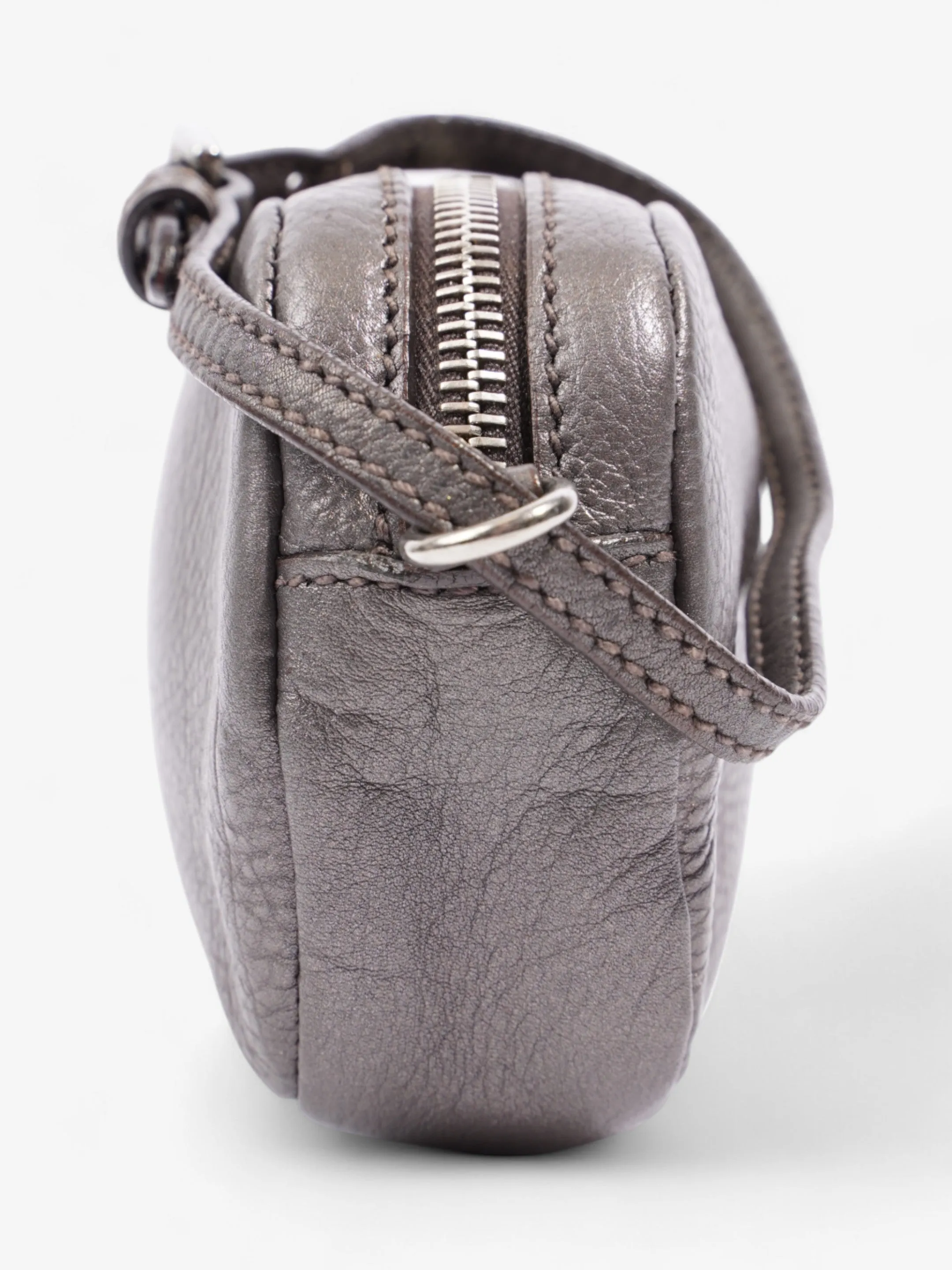 Prada Wristlet Metallic Leather