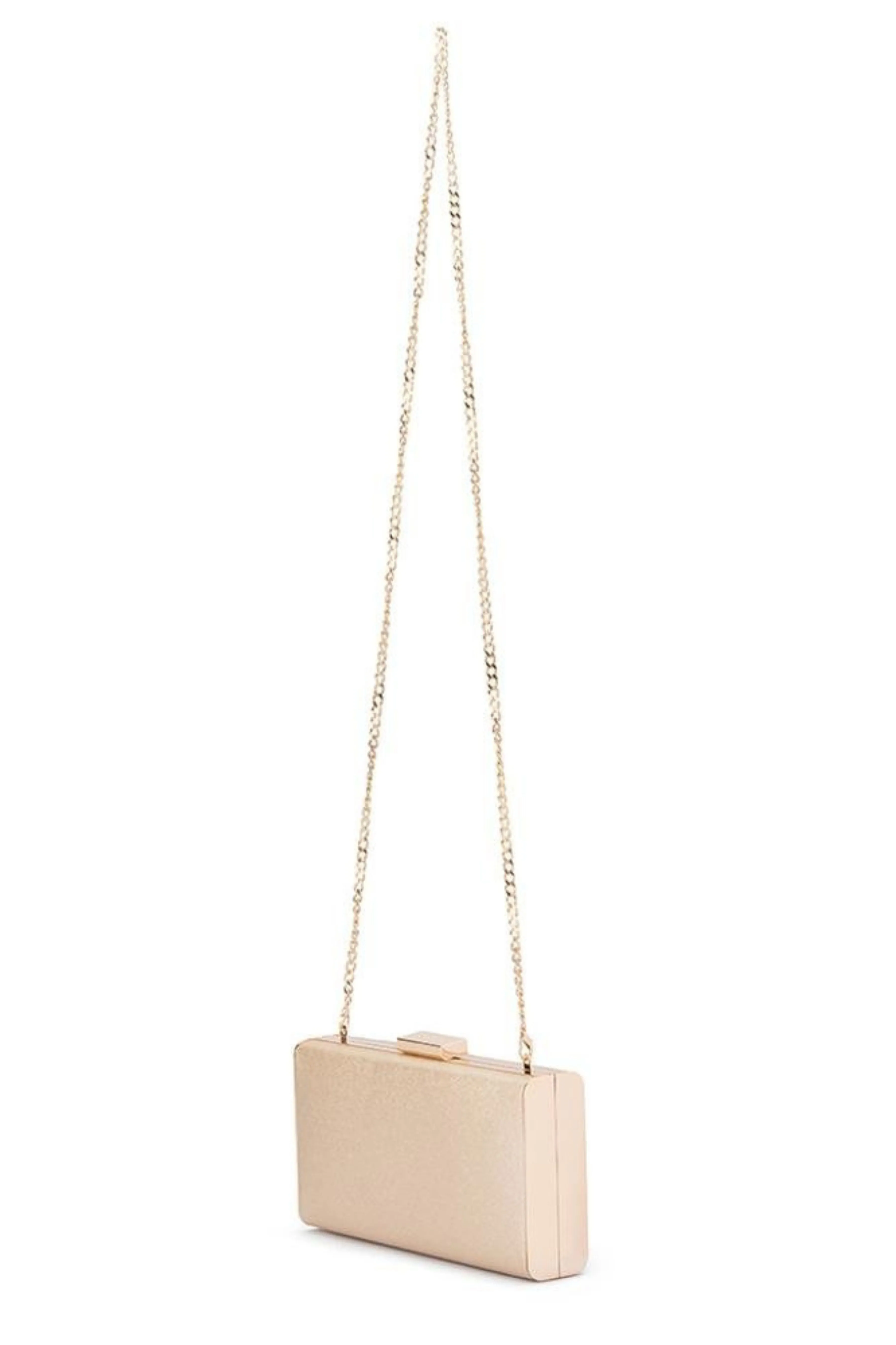 Precious Metallic Slimline Clutch - Champagne Gold