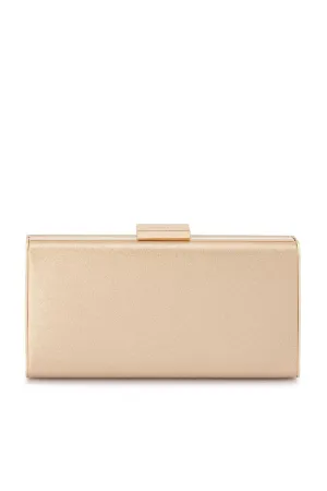Precious Metallic Slimline Clutch - Champagne Gold