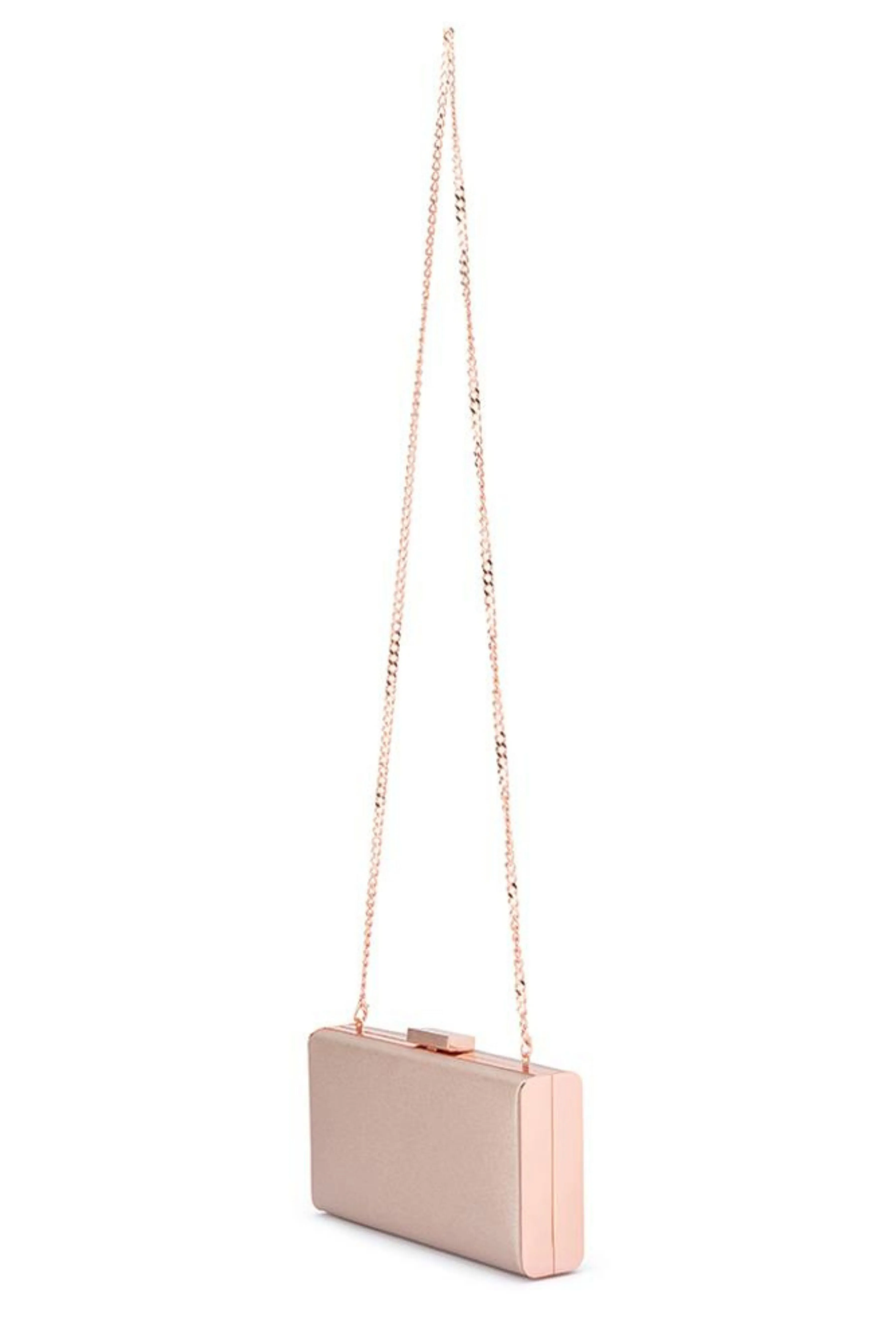Precious Metallic Slimline Clutch - Rose Gold