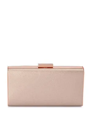 Precious Metallic Slimline Clutch - Rose Gold