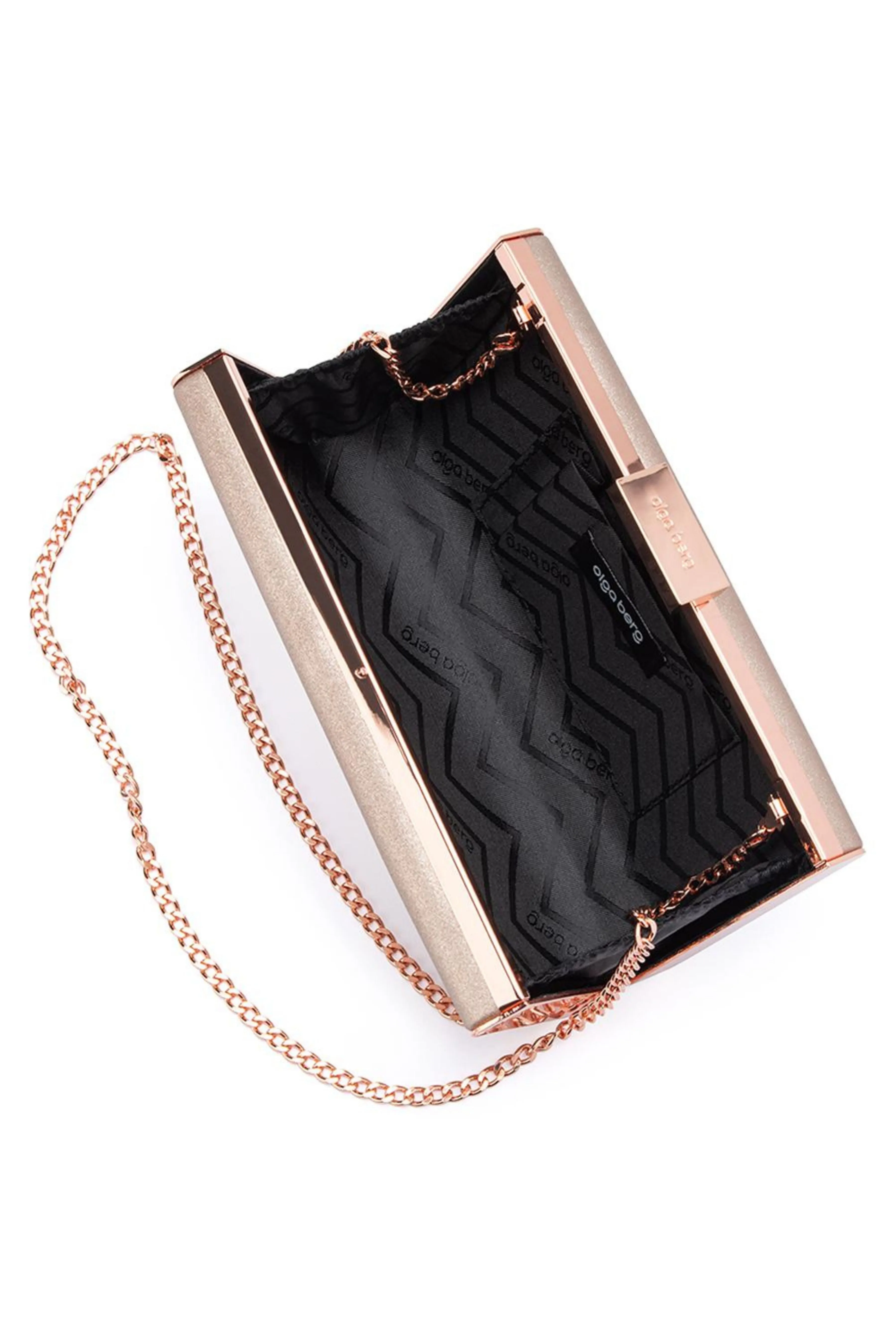 Precious Metallic Slimline Clutch - Rose Gold