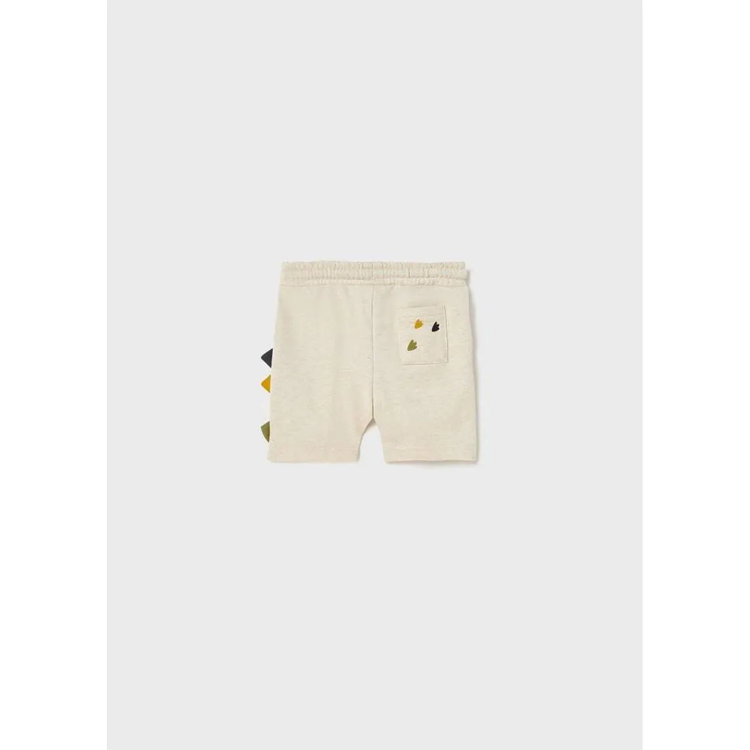Printed Dino Bermuda Short -#1294 Oat