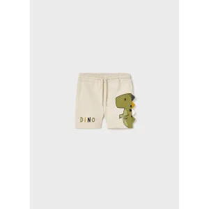 Printed Dino Bermuda Short -#1294 Oat