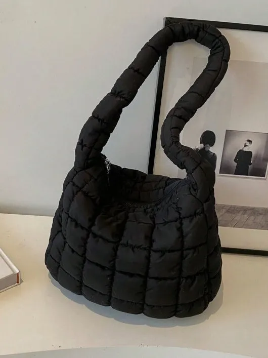 Puffy Quilted Shoulder Bag
