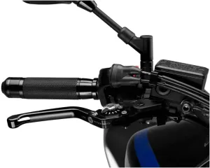 Puig 110NP Black and Silver Foldable Clutch Lever (2)