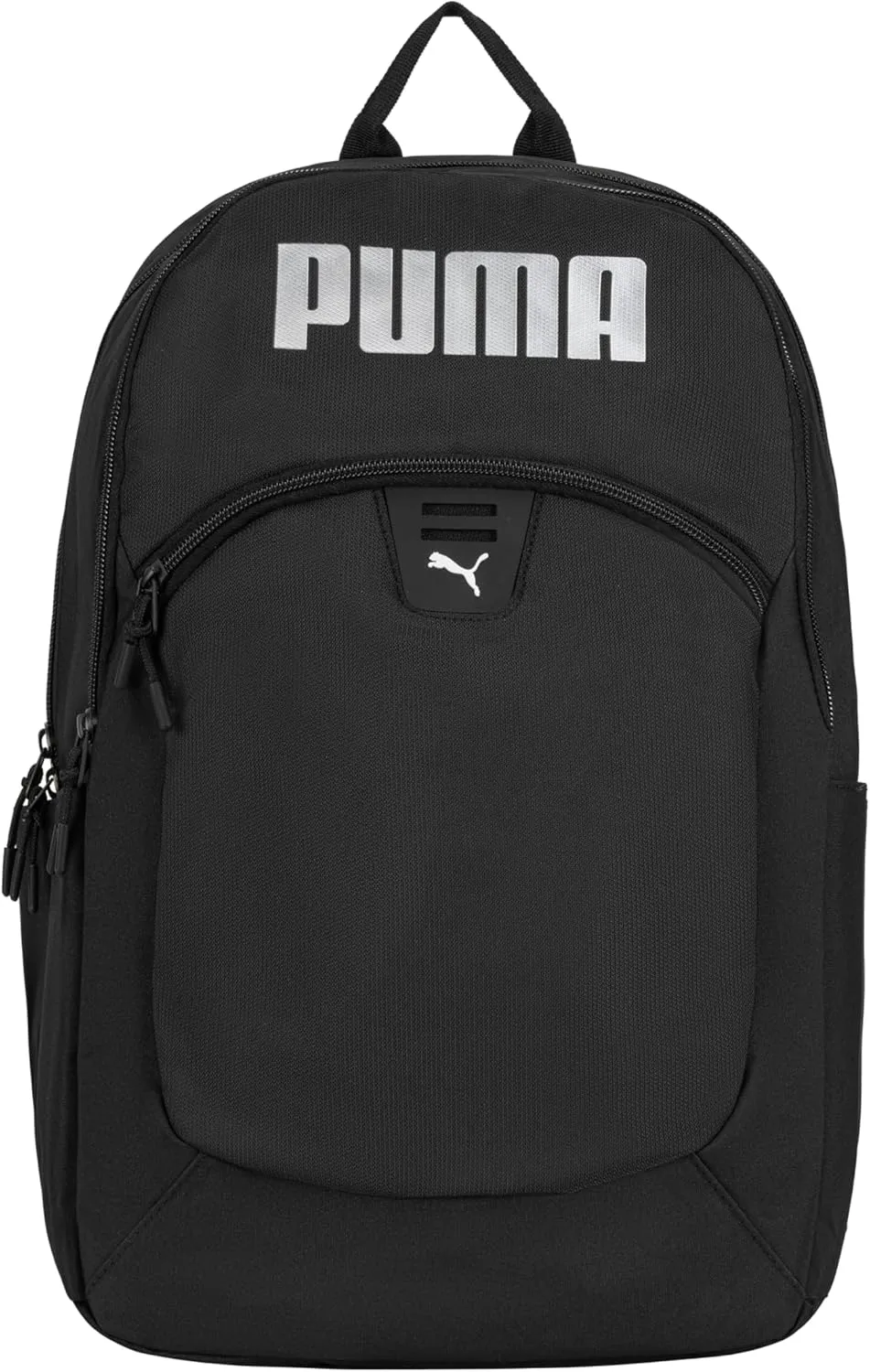 PUMA Unisex Kid's Rally Backpack, Black/Metallic Silver, Large