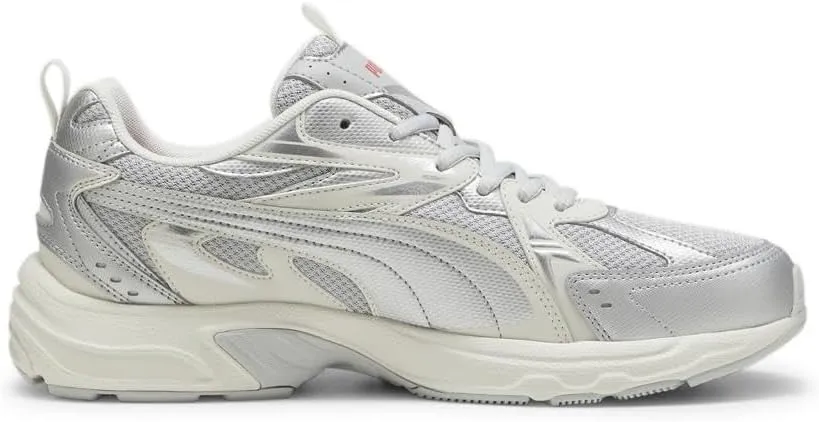 PUMA Women's Milenio Tech Shoes, Cool Light Vapor Gray-Silver, 9.5