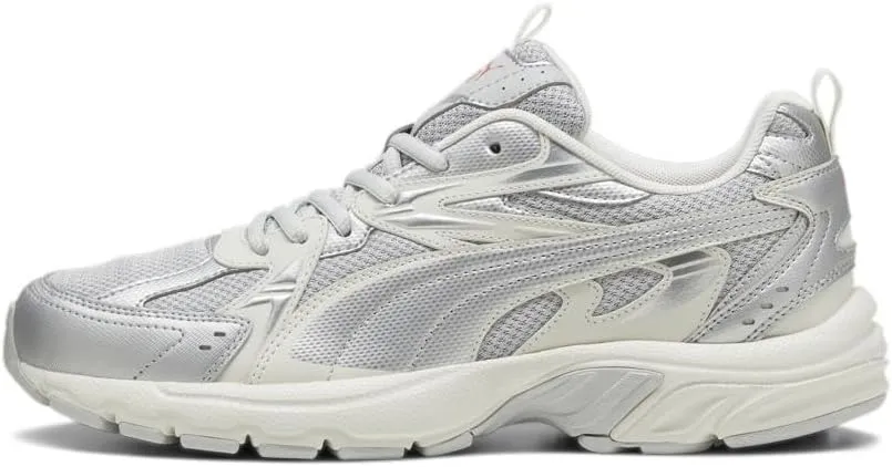 PUMA Women's Milenio Tech Shoes, Cool Light Vapor Gray-Silver, 9.5