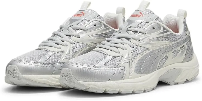PUMA Women's Milenio Tech Shoes, Cool Light Vapor Gray-Silver, 9.5