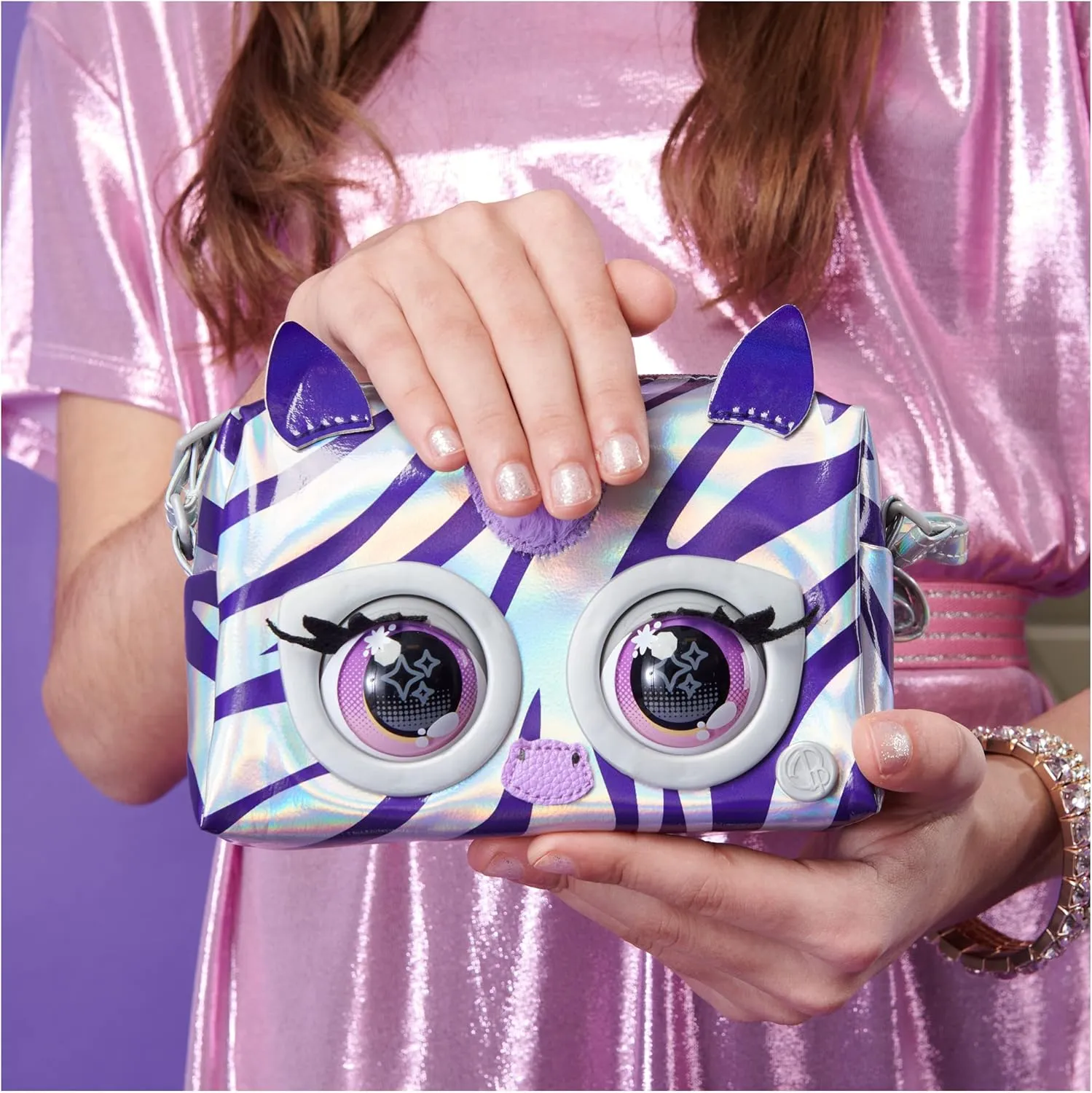 Purse Pets, Fierce Fox Interactive Pet Toy & Crossbody Kids Purse