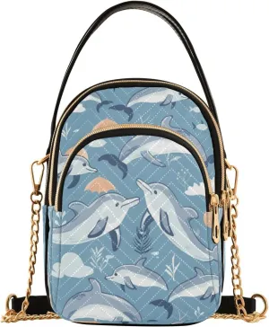 Quilted Crossbody Bags for Women,-184- Dolphin Women's Crossbody Handbags Small Travel Purses Phone Bag