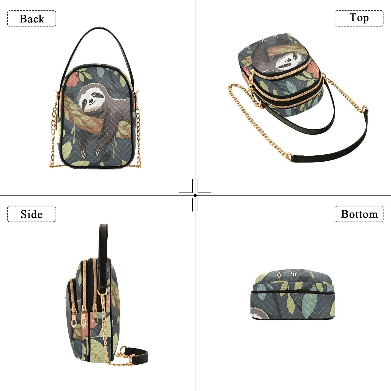 Quilted Crossbody Bags for Women Trendy, Women's Crossbody Handbags Pink Butterfly Travel Cell Phone Purses Bags