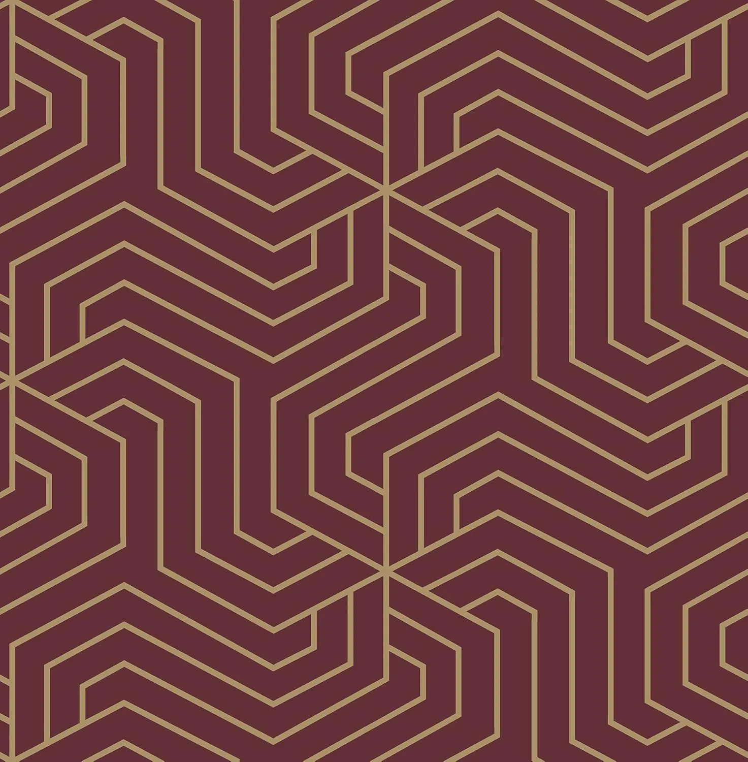 Rachel Zoe Burgundy Ramsey Peel & Stick Wallpaper,Red