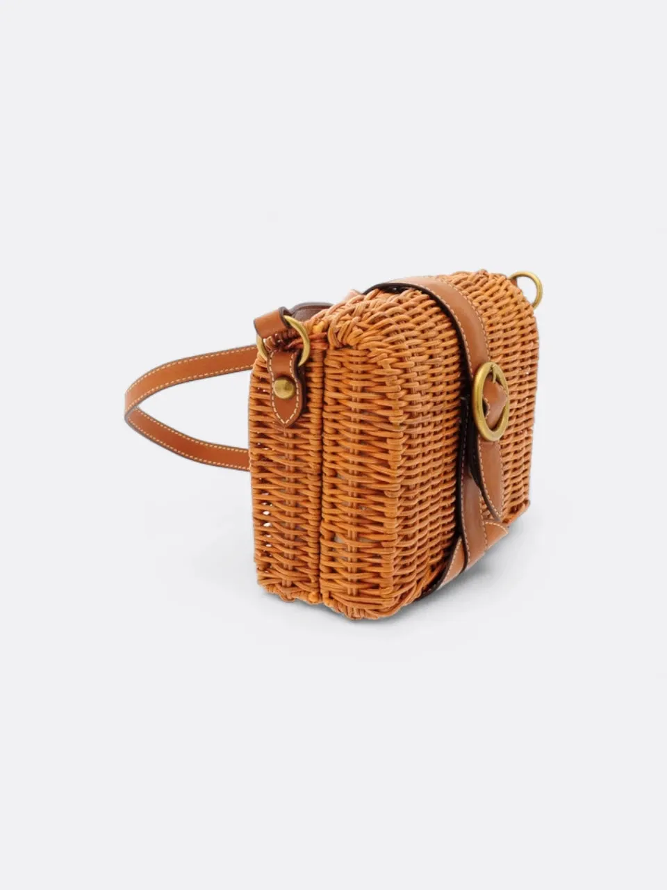 Rattan Crossbody Bag
