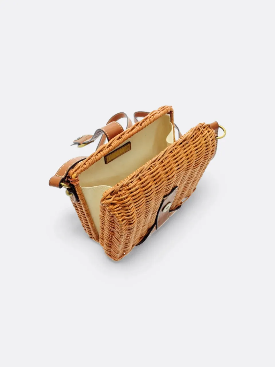 Rattan Crossbody Bag