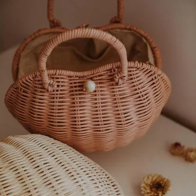 Rattan Luvya Bag by Olliella