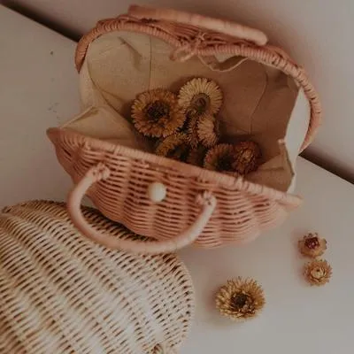 Rattan Luvya Bag by Olliella
