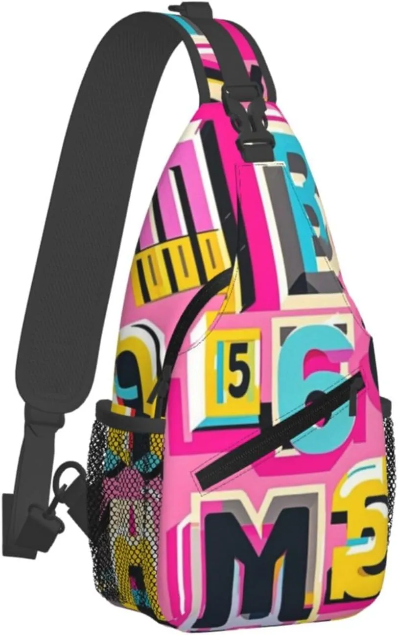 Refreshing Mint Leaves Crossbody Bags Cross Chest Bag Adjustable Sling Backpack for Women Men