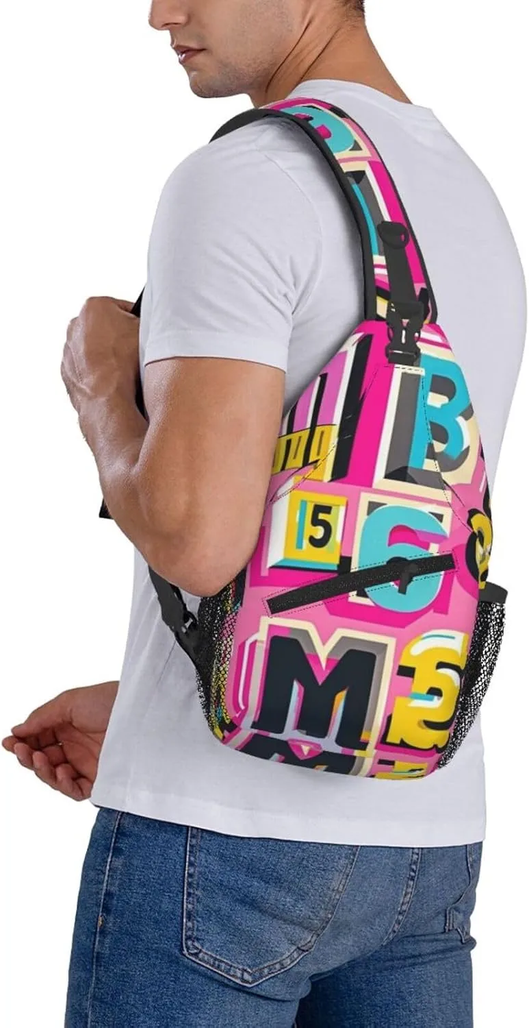 Refreshing Mint Leaves Crossbody Bags Cross Chest Bag Adjustable Sling Backpack for Women Men
