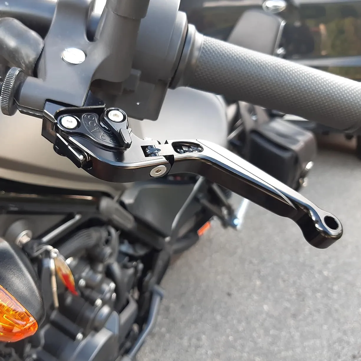 Retractable Foldable Brake Lever Clutch Lever for MV Agusta Brutale 1000 RR/RS/Rush 2020-2021, CNC Aluminum Alloy Made (Blue)