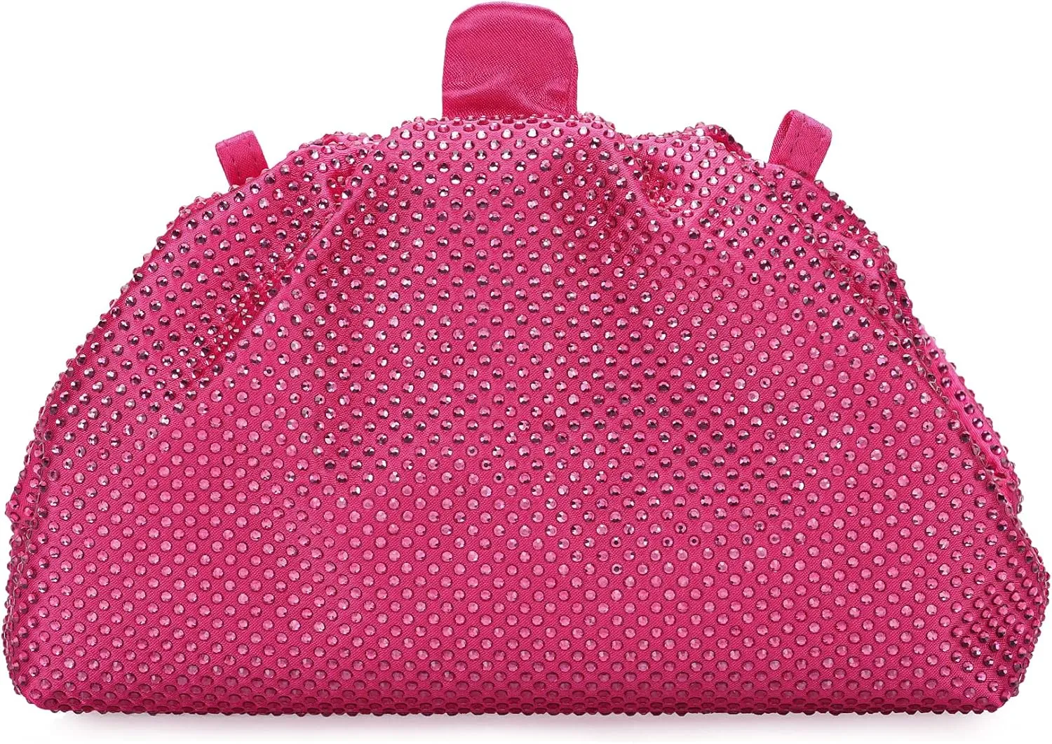 Rhinestone Purse Crystal Frame Clutch Bag Party Pleated Women Clutch Handbag