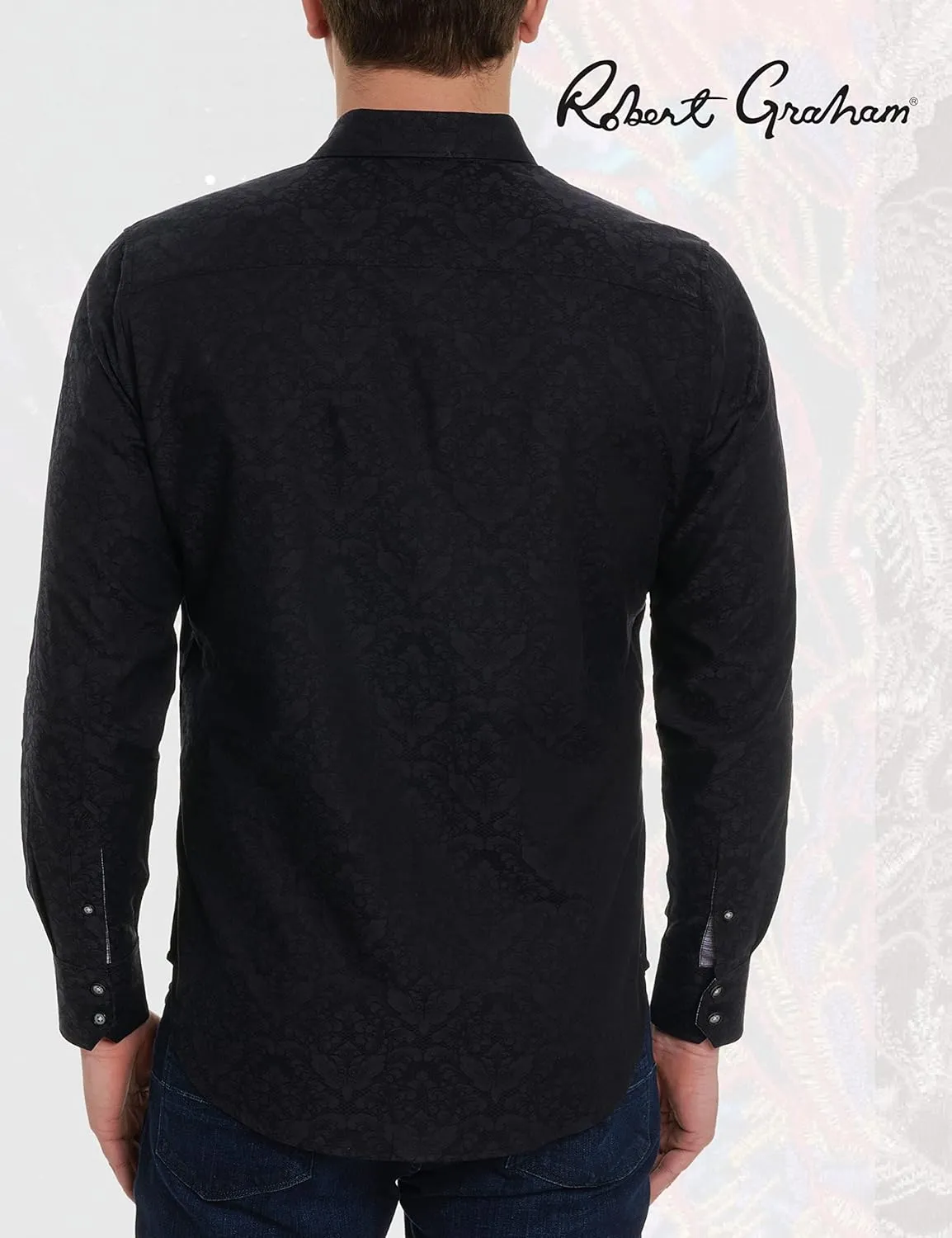 Robert Graham Men’s Bayview Cotton Button-Up Long-Sleeve Shirt