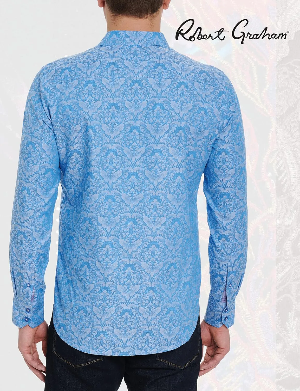 Robert Graham Men’s Bayview Cotton Button-Up Long-Sleeve Shirt