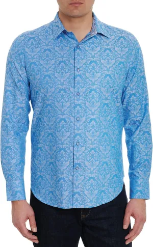 Robert Graham Men’s Bayview Cotton Button-Up Long-Sleeve Shirt