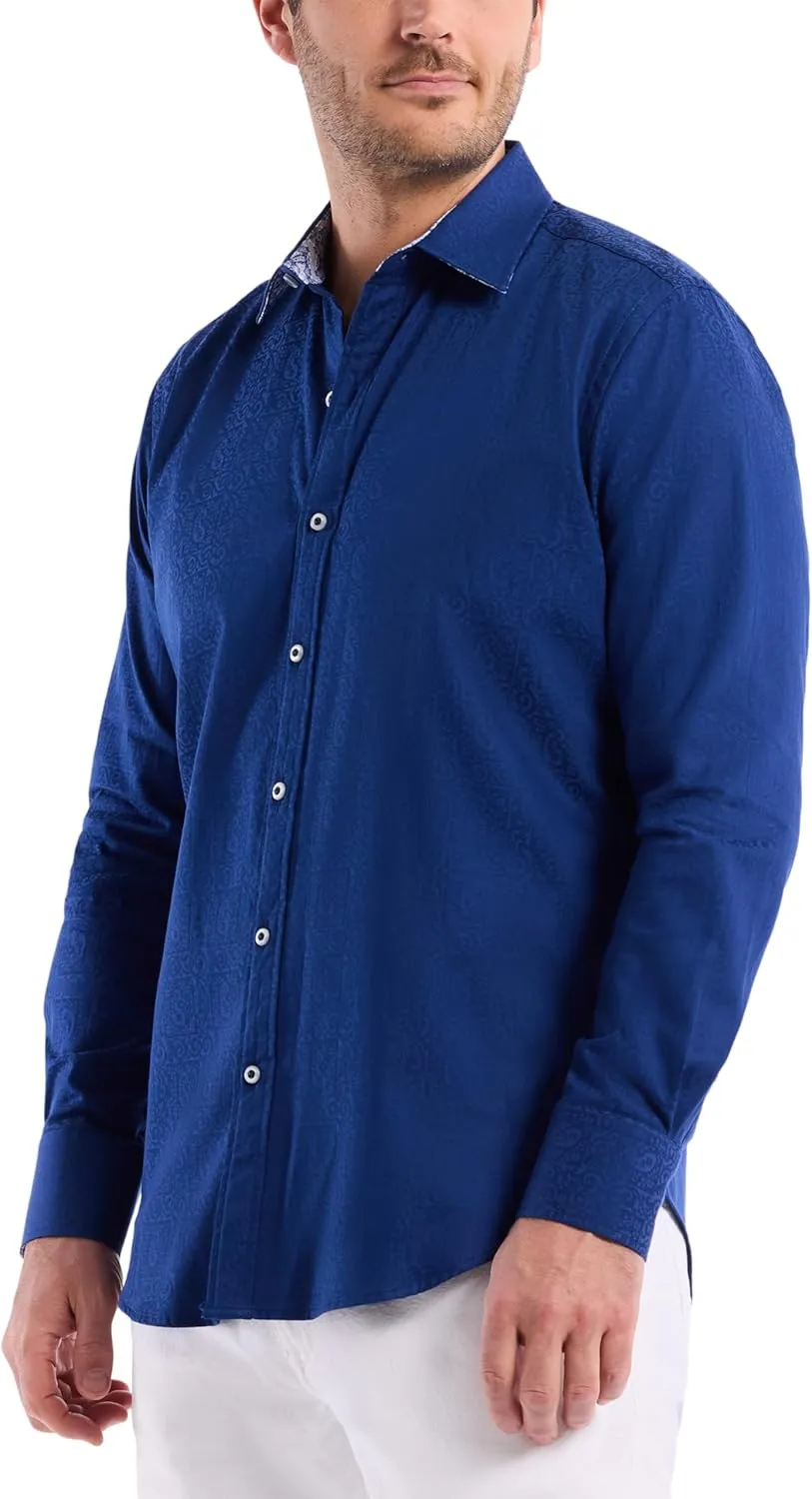 Robert Graham Men’s Windsor Long-Sleeve Shirt, Button-Up Shirt for Men