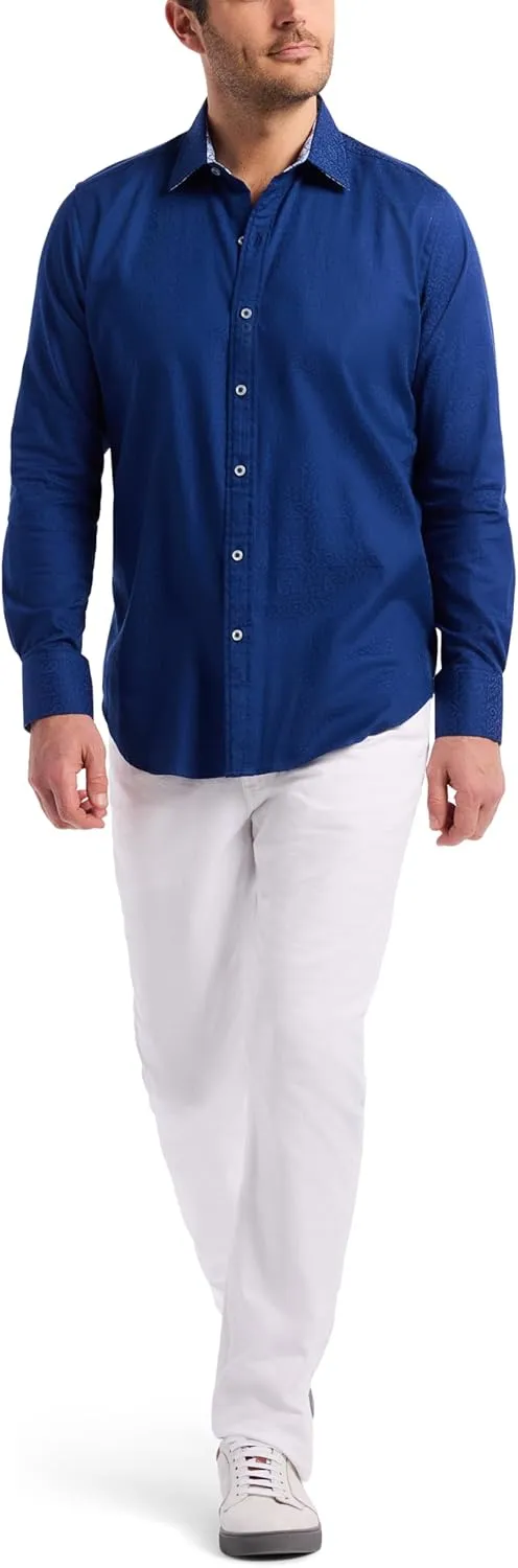 Robert Graham Men’s Windsor Long-Sleeve Shirt, Button-Up Shirt for Men