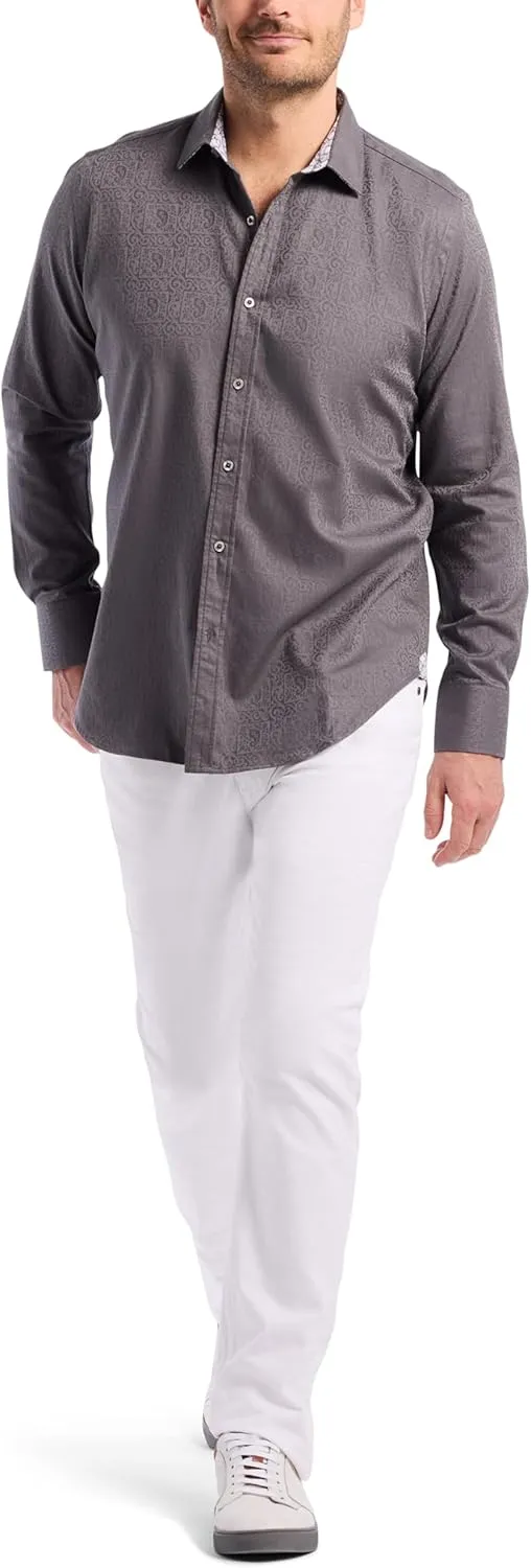 Robert Graham Men’s Windsor Long-Sleeve Shirt, Button-Up Shirt for Men