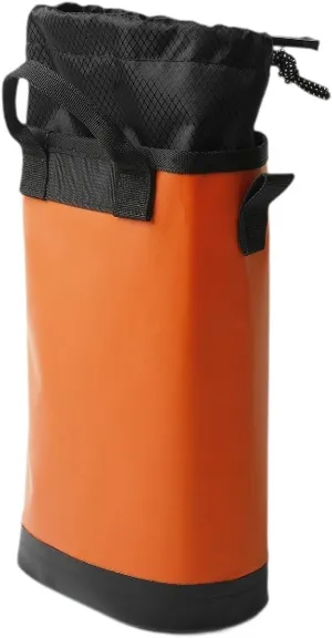 Rock Climbing Rope Bag Drawstring Pouch 5L Large Capacity Waterproof for Outdoor Activities- Orange