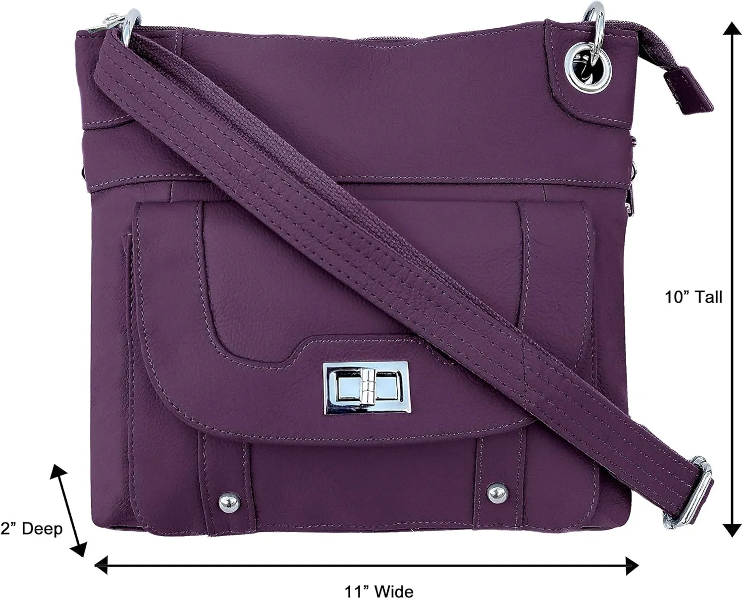 Roma Leathers Crossbody Bag