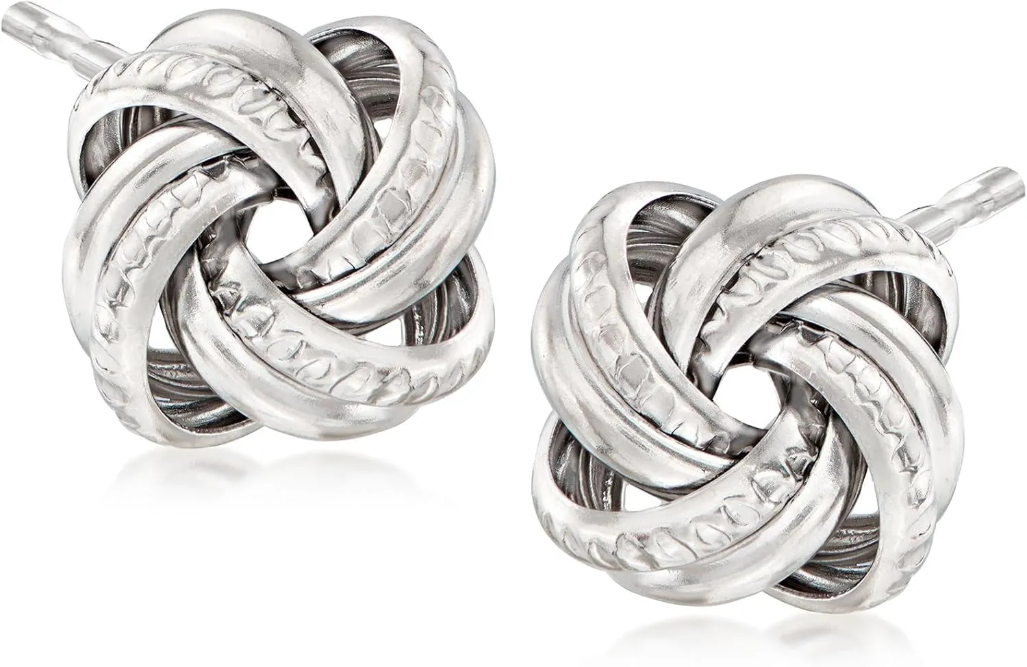 Ross-Simons Italian Sterling Silver Love Knot Earrings