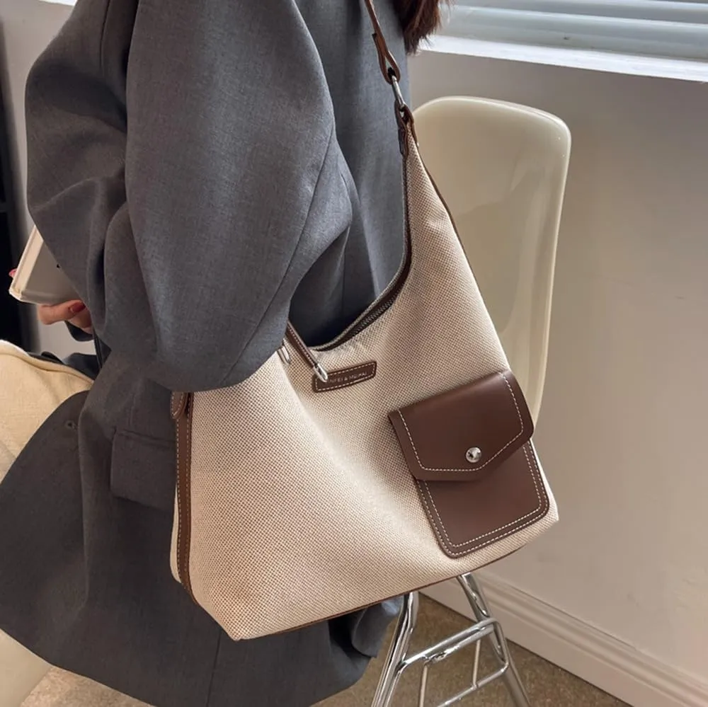 RTGGSEL Boho Summer Retro Women's Straw Rattan Beach Tote Bag Crossbody Shoulder Bags Hobo Underarm Handbag Straw Purse