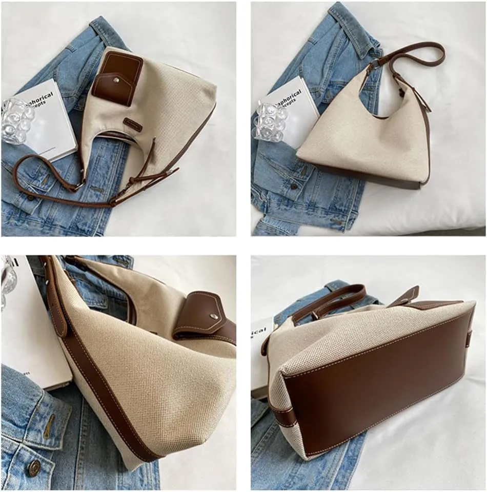 RTGGSEL Boho Summer Retro Women's Straw Rattan Beach Tote Bag Crossbody Shoulder Bags Hobo Underarm Handbag Straw Purse