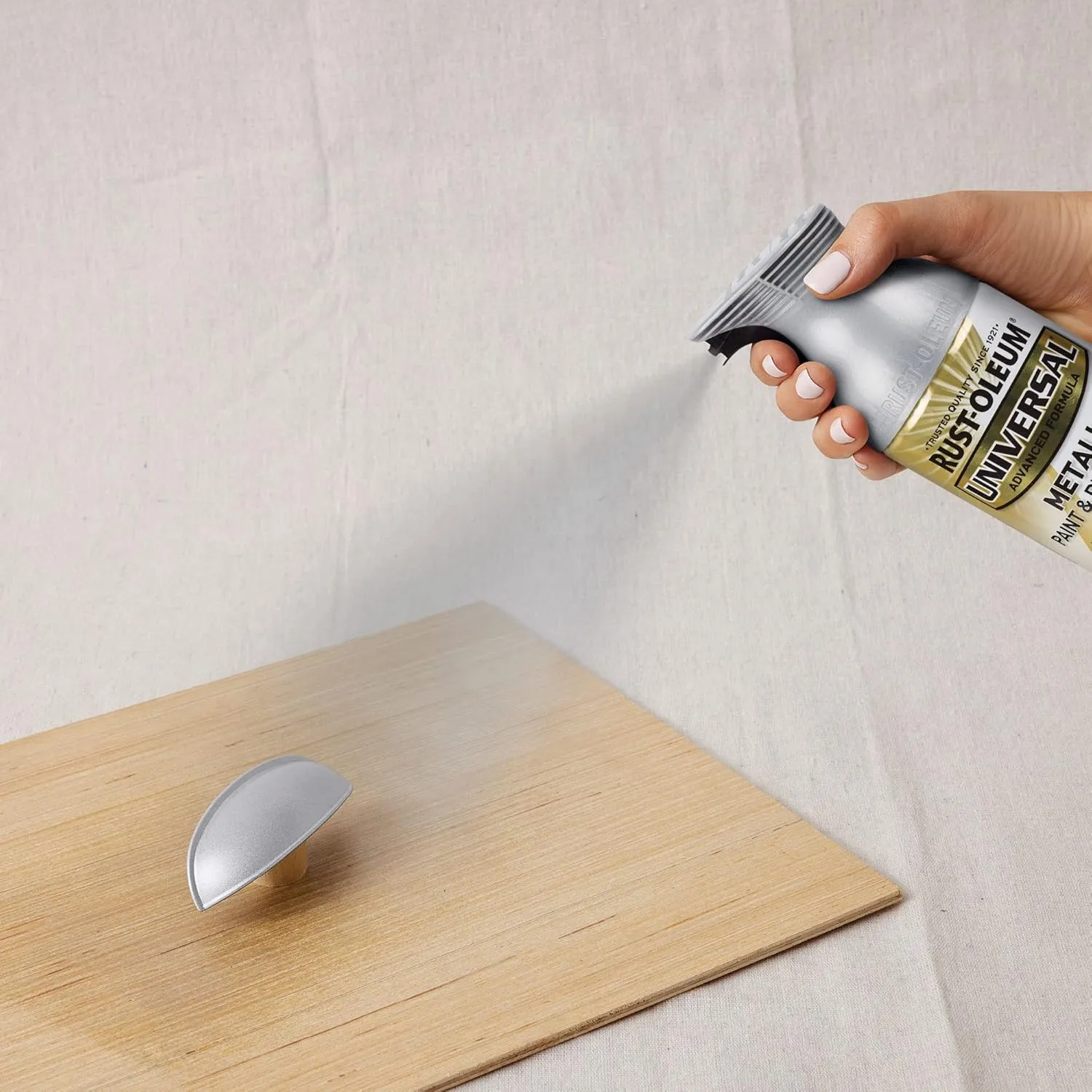 Rust-Oleum 245220-6PK Universal All Surface Metallic Spray Paint, 11 oz, Titanium Silver, 6 Pack