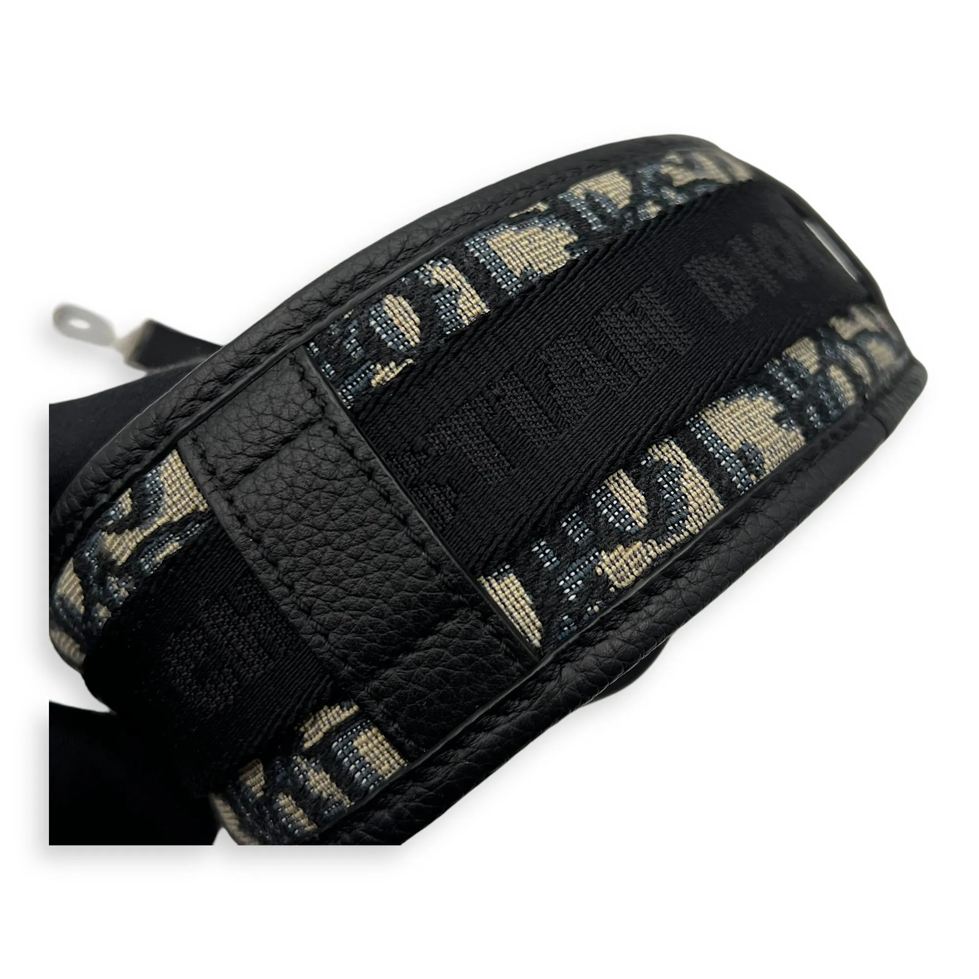 Safari Blue Crossbody Bag in Jacquard, Silver hardware