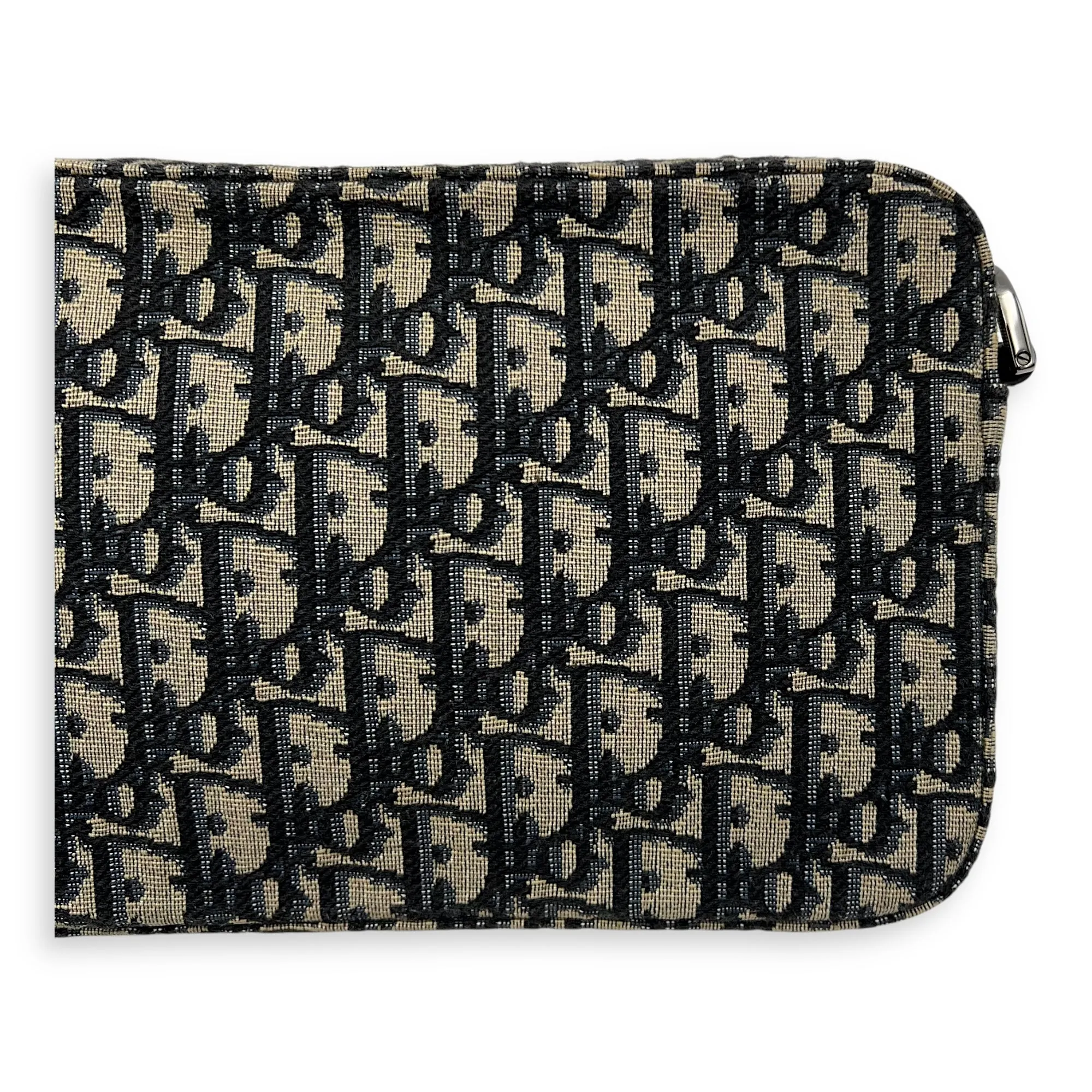 Safari Blue Crossbody Bag in Jacquard, Silver hardware