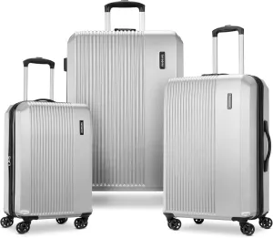 Samsonite Alliance SE Hardside Luggage with Spinner Wheels, Lightweight, 3PC SET (CO/MED/LG) SPINNER, SILVER