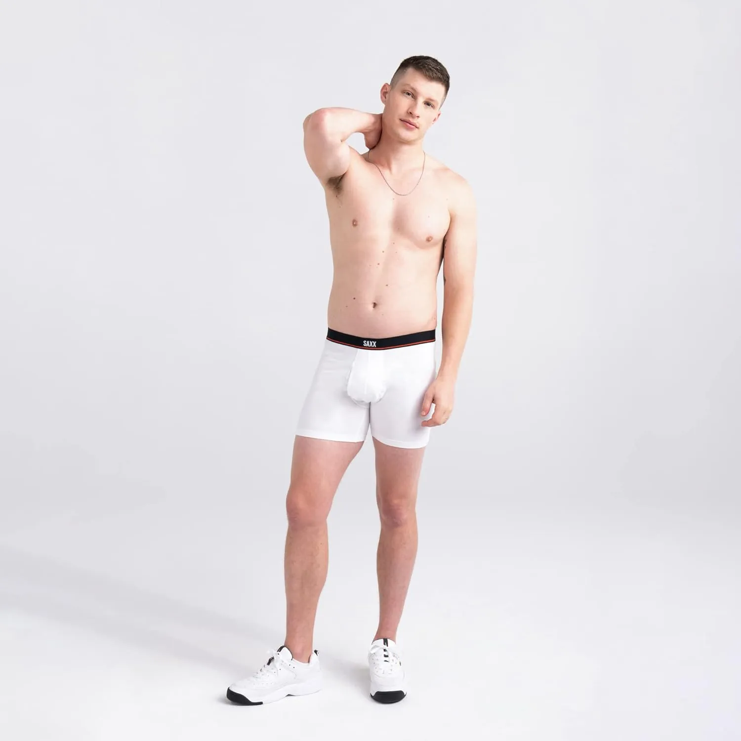 SAXX Underwear Co. Men's Underwear with Pouch Non-Stop Stretch Cotton Boxer Brief Fly 5Pk